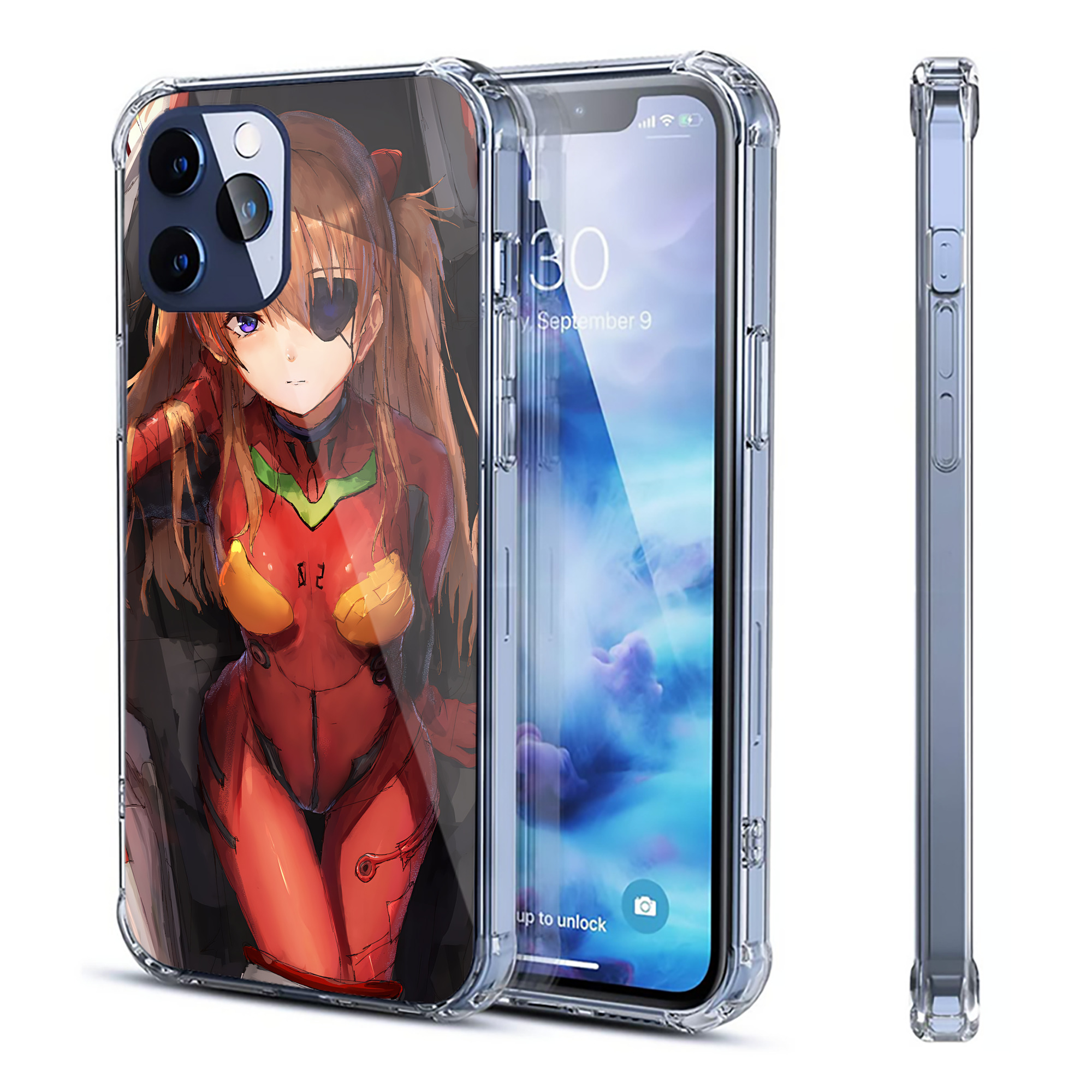 （画像用） EVA 新世紀エヴァンゲリオン 【iPhone 12シリーズ対応】透明スマホケース（クリアソフトケース）